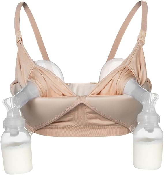 Simple Wishes Pumping Bra Hands Free, Nursing Bra for Breastfeeding