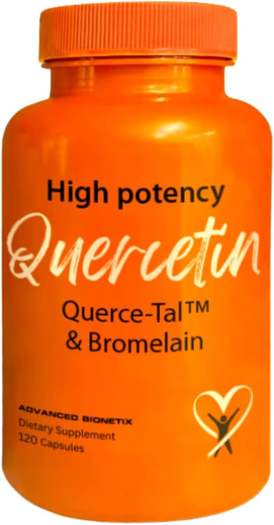 Advanced Bionetix Querce-TalTM Quercetin + Bromelain 120 Veg Capsules | High Potency Enhanced Absorption Bioavailability. Supports Anti-Oxidant, Flare up Events, Heart Immune Health, Packaging May Vary