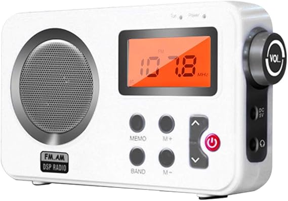 Shower Radio, AM FM Waterproof Bathroom Radio with LCD Display