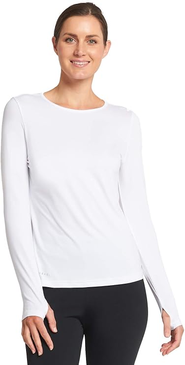 Solbari UV Women's Long Sleeve T-Shirt Protective UPF 50+ Active | Lightweight, breathable long sleeve T-shirt with comfortable stretch for walking, travel and everyday wear