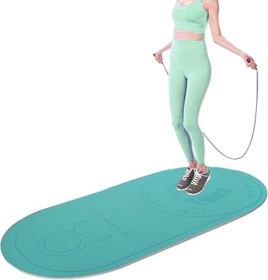 Jump Rope Mat for Home Gym Floor Protection, Silent Indoor Jumping, Water-resistant yoga mat with Non-slip texture