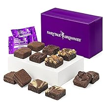 Fairytale Brownies Magic Morsel Dozen Individually Wrapped Gourmet Chocolate Food Gift Basket - 1.5 Inch x 1.5 Inch Bite-Size Brownies - 12 Pieces - Item HF412