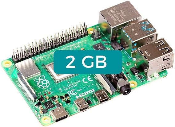 Raspberry Pi RPI4-MODBP-2GB - Single Board Computer, 4 Model B, BCM2711 SoC, 2GB DDR4 RAM, USB 3.0, PoE Enabled