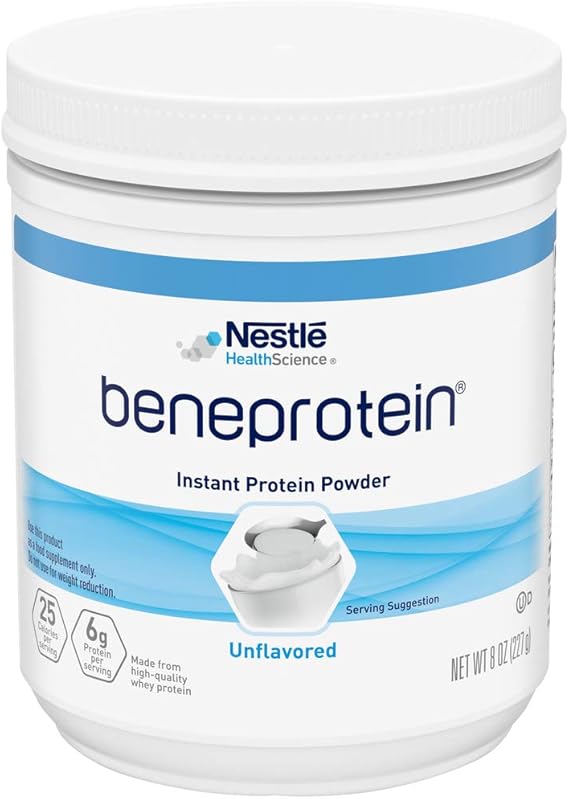 NESTLE NUTRITIONAL RESOURCE BENEPROTEIN Instant Protein Powder, Unflavored - 8 Ounce, QTY:1