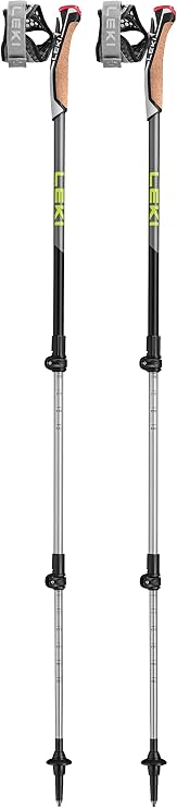 LEKI Traveller Alu Aluminum Adjustable Lightweight Trekking Poles for Hiking & Nordic Walking