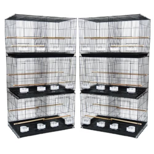 YML Small Breeding Cages, Pack of 6, Black