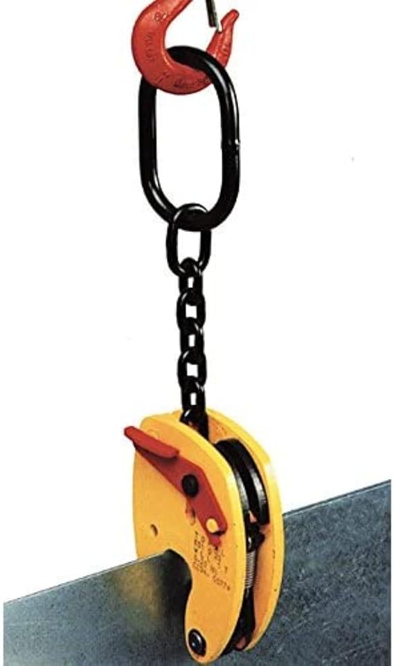 Tractel Multiposition Plate Clamp 1 Ton (2200 lbs) Load Capacity Lifting Clamp | Jaw Opening 0 34 in. (0-20 mm) | Heavy Duty Plate Clamp for Lifting and Transporting | Topal KS 50248