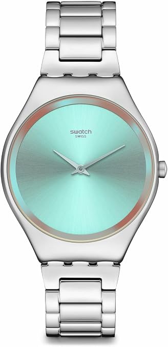 Swatch Skin Irony Unisex Watch Casual Polymer Grey Quartz Waterproof The Glow of Irony