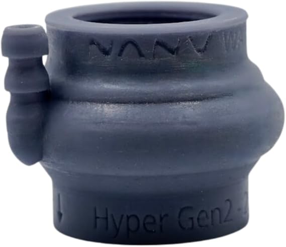 Nanobubble Generator - Nanu Hyper 25 - Gas (Gen2), 3/4-inch FNPT in/out, 1/4-inch O.D. barb to receive compressed air, for agriculture water - Made in USA (Male Hose Barb)