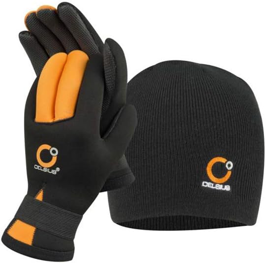 Celsius Deluxe Neoprene Large NG-HAT/L Glove/Hat Combo Waterproof/Wrist, Clear, One Size