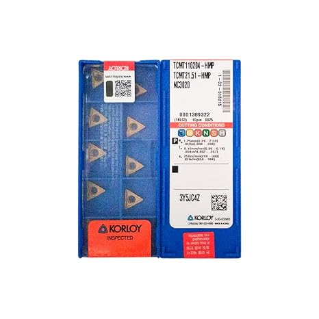 KORLOY 100% Original TCMT TCMT11 TCMT1102 TCMT110204 HMP TCMT110204-HMP NC3020 Diamond Chamfer Turning Blade