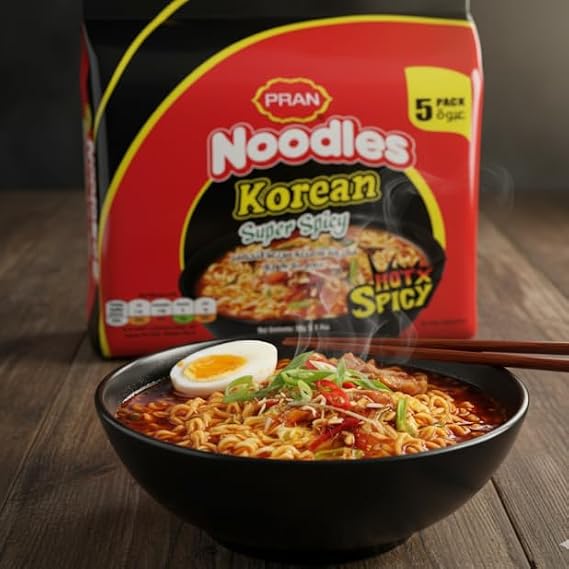 Pran Noodles Korean Super Spicy 5 Pack