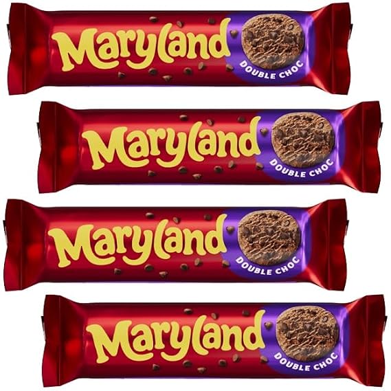 Maryland Double Chocolate chip Cookies Bundle | | Perfect Afternoon tea cookies | Chocolate Biscuits | Perfect biscuits for gifting | Biscuits for HIM & HER | Available for Hampers (200g x 4 Packs)