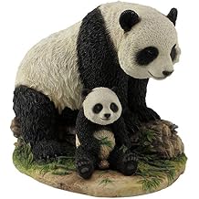 Veronese Design Mother and Child Panda Bear Statue Baby Animal