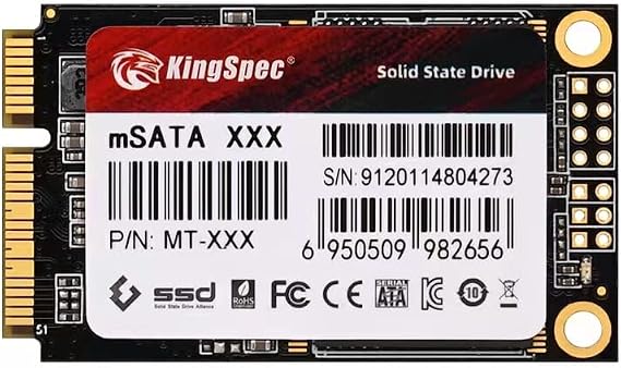 KingSpec 1TB mSATA SSD, Super Speed Internal Solid State Drives SATA3 6Gb/s + 3D NAND Flash Technology (30x50mm,1TB)