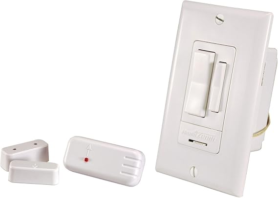 Heath/Zenith WC-6055-WH Transmitter and Receiver Entry Light Switch Set, White