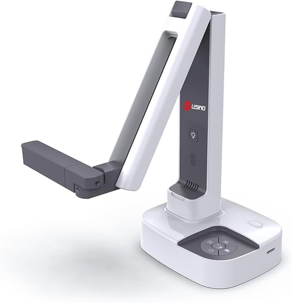 JOYUSING V50 HDMI/USB Dual Mode 13MP Document camera/Visualiser with Light for Real-time Projection, Distance Learning, Web conferencing, Video Recording, Live Demos 一 Mac, Windows