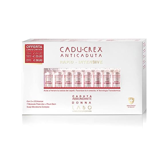 Crescina Cadu-Crex RAPID-INTENSIVE Advanced Hair Loss Woman Hair Growth 40 Vials