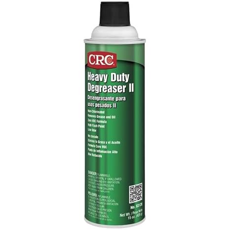 CRC 3120 Heavy Duty Degreaser II, 15 oz Aerosol Can, Clear/White
