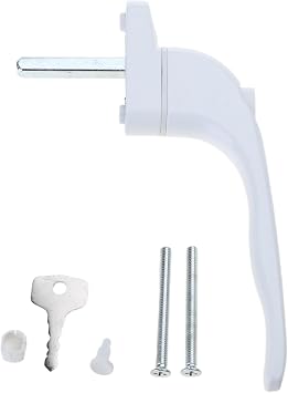 UPVC Snow Color Espag Window Handle - for Key Locking for Double Glazing