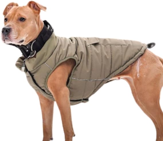 Spark Paws Winter Dog Jacket - Warm Water Resistant Coat, Warm Fleece Lined