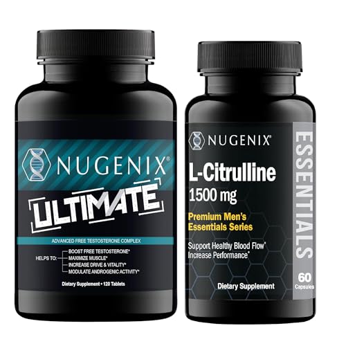 Nugenix Essentials L-Citrulline and Ultimate Testosterone Booster for Men