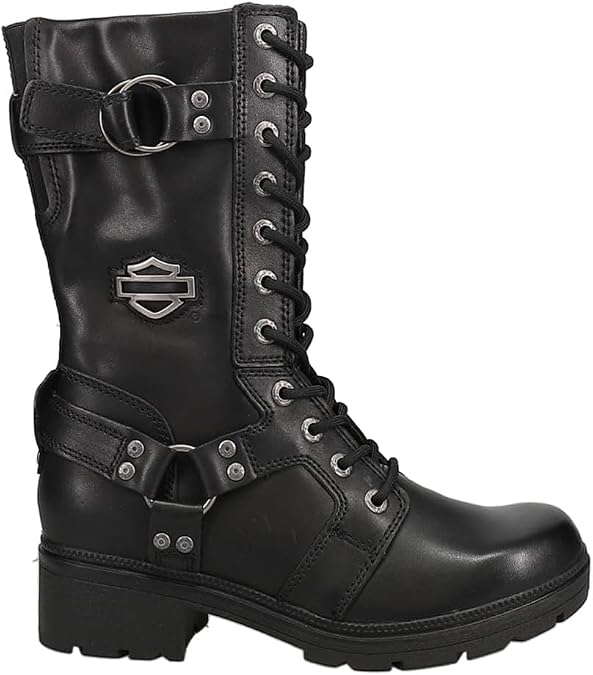 Harley-Davidson Women's Eda 9-Inch Boots. Inside Zipper. Lace Front. D83736