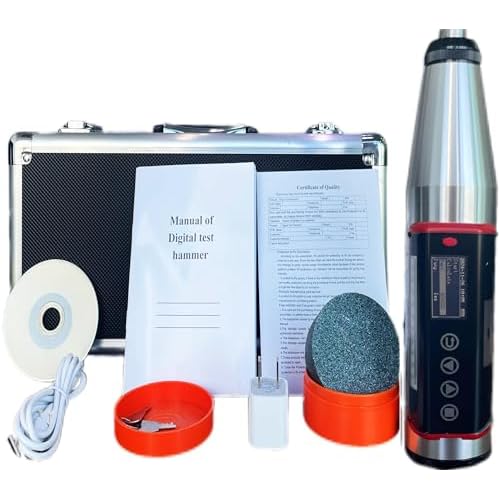 Digital Concrete Rebound Test Hammer Resiliometer Tester Concrete Rebound Hammer with Rebound Hammer Range 10-70MPa NDT Concrete Compressive Strength Testing Machine