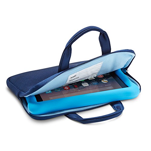 NuPro Zipper Sleeve for Fire 7 Kids Tablets, NavyBlue