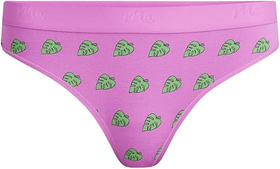MeUndies Women's Stretch Cotton Mid Rise Thong, Comfortable Panties