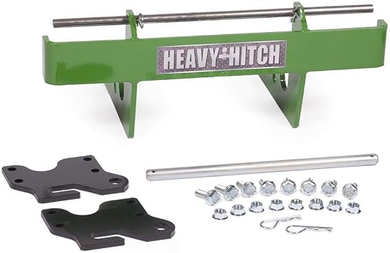 Heavy Hitch Quick Attach Front Suitcase Weight Bracket - Complete Kit, Green