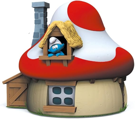 Collectible figurine Moneybox Plastoy The Smurfs, the Mushroom House (080201)