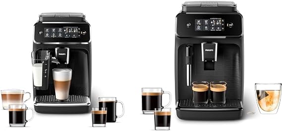 Philips 3200 Series Fully Automatic Espresso Machine w/LatteGo & Philips 1200 Series Fully Automatic Espresso Machine