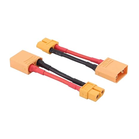 2pcs Male XT90 to Female XT60 Connector Adapter with 14awg 2in Cable(C96-2)