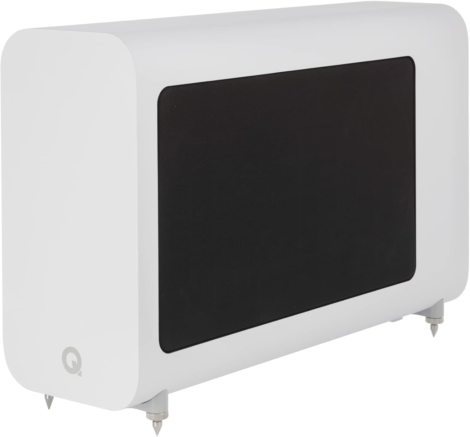 Q ACOUSTICS 3060s Active Subwoofer, SATIN finish to match Q3000c &amp; Q 5000 Speakers - Infinite Baffle Enclosure, 8" Driver, 150 Watt Amplifier - Subwoofers for Home Theatre System (Satin White)
