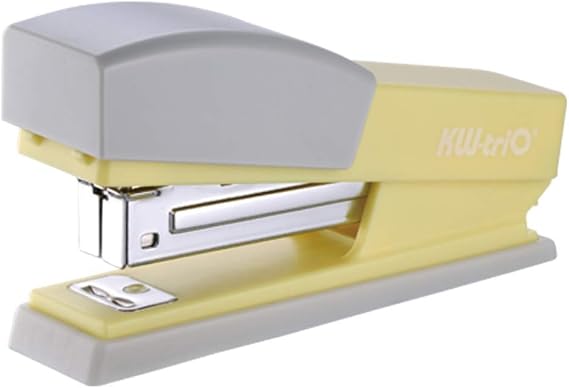 KW-triO Cute Swing Stapler, 20-Sheet Capacity, with 1000 Staples (Yellow)