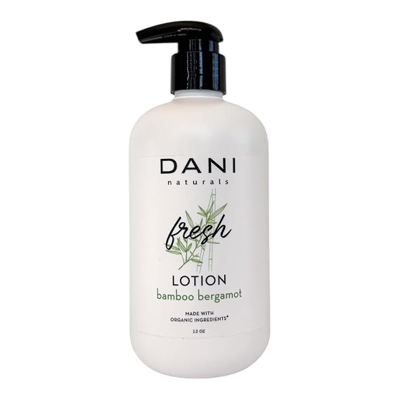 DANI Naturals Bamboo Bergamot Body Lotion, Paraben-Free, Vegan, 12 fl oz | Paraben-free, vegan formula, Moisturizes and nourishes for soft, smooth skin,Fresh bamboo bergamot scent,Made in USA