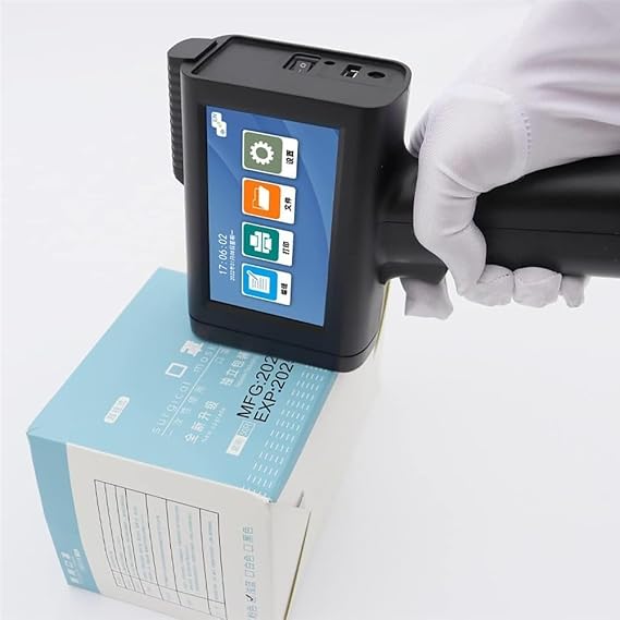 M10 Handheld Small Inkjet Printer, Date Batch Number Qr Code Coding Machine, 600dpi Ultra-Clear Printing, Multi-Lingual