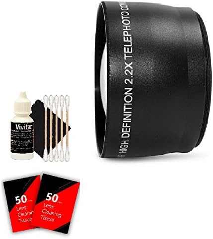 58mm Telephoto Lens + 100 Lens Tissue + 3pc Cleaning Kit