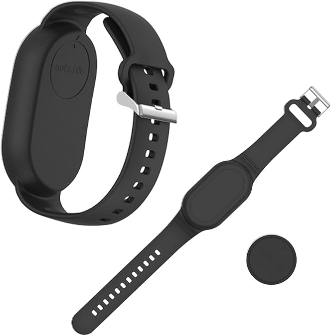 Silicone Wristband Holder Full Case Cover Compatible with Galaxy SmartTag2 Loss Prevention Device, Protective Cover Bracelet Watch Band for Kids