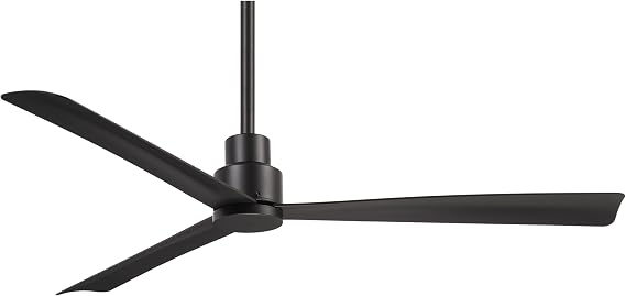 Minka-Aire F787-CL Simple 52 Inch Outdoor 3 Blade Ceiling Fan with DC Motor in Coal Finish