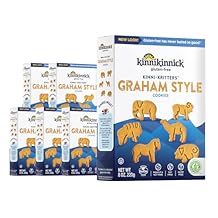 Kinnikinnick Gluten Free KinniKritters Graham Style Animal Cookies, 8 oz Box (Pack of 6), Allergy Friendly, Vegan, Kosher