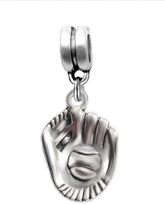 LaBenie Dangle Softball Baseball Glove Charm Bead