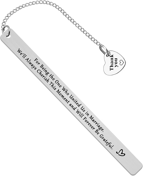 Wedding Officiant Gifts Bookmark Thank You Gifts for Wedding Guest Wedding Planner Gifts Wedding Officiant Appreciation Gifts Wedding Coordinator Gift Bridal Party Gift