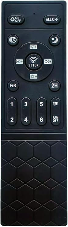 Remote Compatible for AQUBT Ensenior, LEDIARY, ZMISHIBO Ceiling Fan with Lights, Modern Low Profile Ceiling Fan with Light