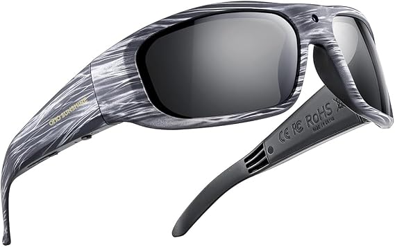 OHO Ultra-Thin Lightweight Sports Camera Sunglasses, 24MP Camera, 1080P Video, Water Resistant UV400 Lens