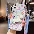 Guppy for iPhone 11 Women Girls 3D Cute Cartoon Funny Unicorn Animal Kawaii Style with Laryard & Stand Protective TPU Case for iPhone 11 Green
