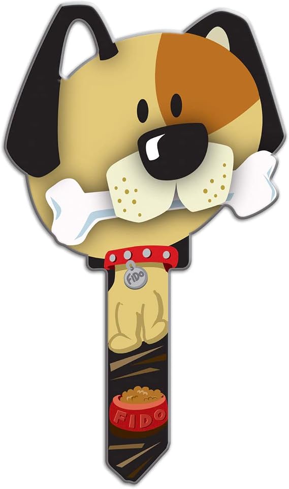 Lucky Line Key Shapes, DOG, House Key Blank, SC1, 1 Key (B114S)
