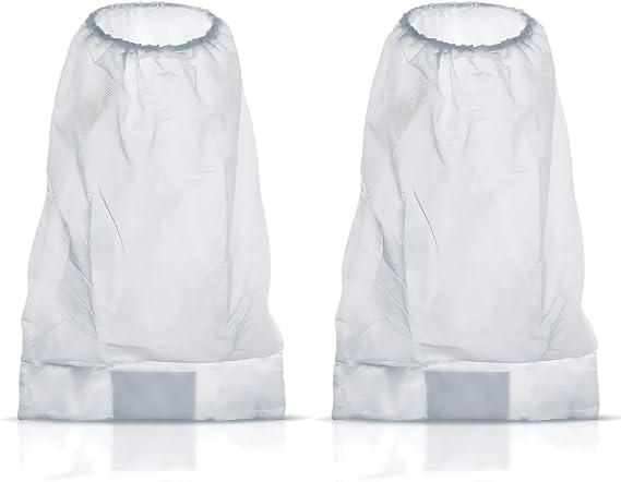 Pool Fine Mesh Leaf Vacuum Bag for Pool Leaf Master, Leaf Eater, Leaf Catcher, Leaf Gulper, Leaf Bagger - Universal Fit Designed to Fit All! (2 Pack)