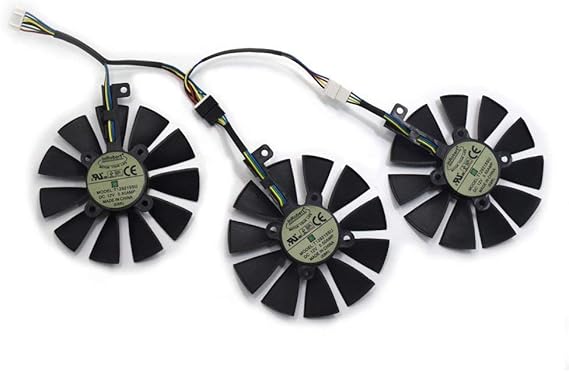 87mm T129215SU Graphics Card Cooling Fan for ASUS Strix GTX980Ti/R9390/RX480/RX580 Video Card Cooler (Fan-3pcs)
